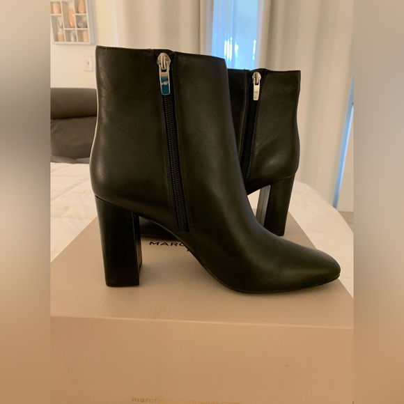 Marc Fisher Black Ankle Boots NEW IN BOX! 9 1/2, never worn, 4 inch heel. - Picture 7 of 15